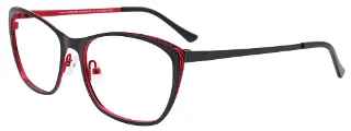 090 Satin Black & Red