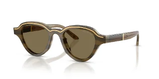 633873 Brown On Striped Beige