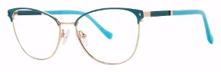 Satin Teal/Gold