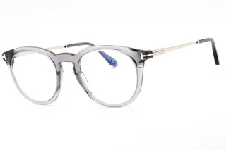 020 Shiny Transparent Grey, Palladium, "T" Logo/Blue Block Lenses