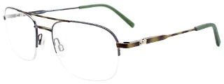 060 Satin Green Marbled & Steel