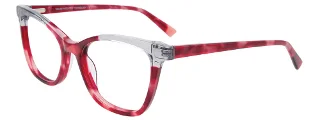 030 Red & Pink Marbled & Crystal Grey
