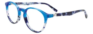 050 Transparent Blue & Blue Tortoise