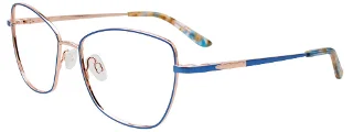 050 Blue  & Rose Gold