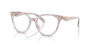 5953SB Transparent Pink Floral Print
