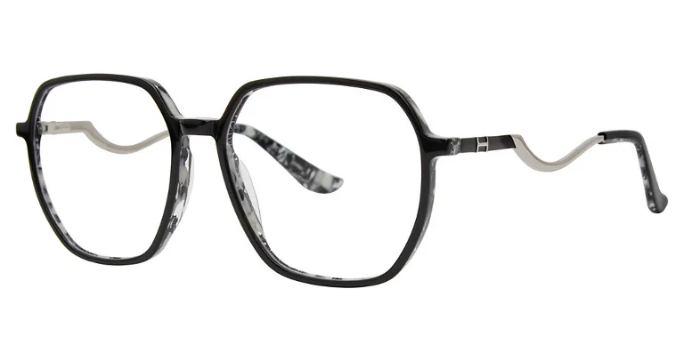 H Halston Eyeglasses 2015 Black 55-16-140