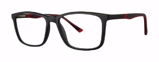 black/red