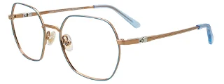 050 Light Blue & Pink Gold