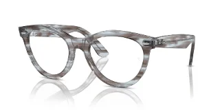 8361 Striped Transparent Blue