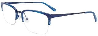 050 Satin Navy & Marbled Blue