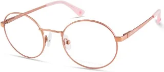 073 Light Pink W/Rose Gold Temple,  Heart Temple W/Pink Tips