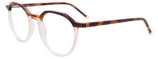 010 Brown Marbled & Crystal Light Pink