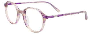 080 Transparent Purple & Light Beige