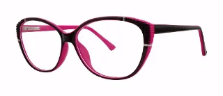 black/fuchsia