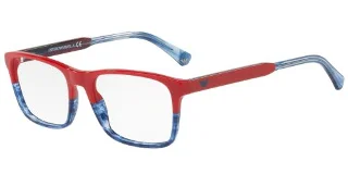5573 Red/Transparent Striped Blue