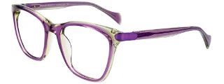 080 Purple & Light Green Crystal & Purple
