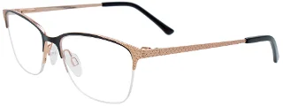 090 Matt Black & Shiny Rose Gold