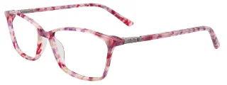 030 Red & Crystal White Marbled