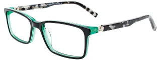 090 Black & Green/Demi Grey