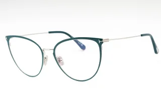 087 Shiny Teal, "T" Logo/Blue Block Lenses