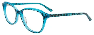 060 Turquoise Crystal with animal print