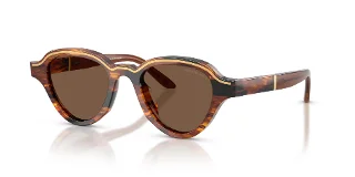 633973 Striped Dark Brown