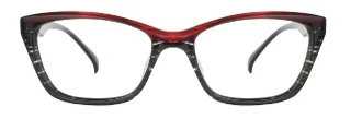 1 - Cherry/Charcoal Stripe