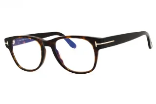 052 Shiny Classic Dark Havana, Eco, "T" Logo/Blue Block Lenses
