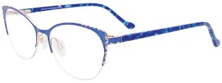 050 Satin Blue & Shiny Pink Gold / Blue Tortoise