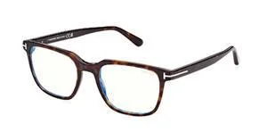 052 Shiny Classic Dark Havana, "T" Logo/Blue Block Lenses