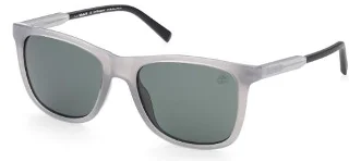 20R Shiny Milky Grey Front/Temples W/Matte Black Tips/Green Lenses