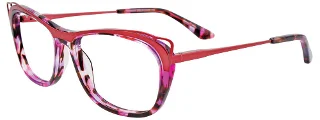 030 Matte Red & Pink Marbled