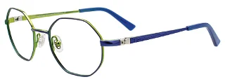 050 Satin Navy & Shiny Green