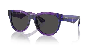 411387 Check Violet