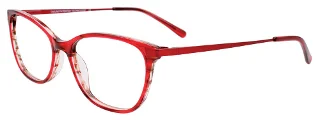 030 Red Brown Stripes/Satin Red