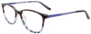 050 Blue Marbled & Demi Amber