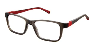 1-Jf-909 Charcoal Red W/Blue Strap