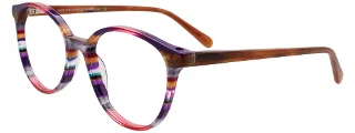 080 Purple & Multicolor Stripes