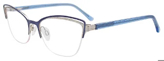 050 Satin Blue & Silver