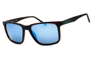 206 MATTE DARK TORTOISE/Blue Mirror