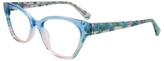 060 Transp Blue To Lt Pink Gradient / Marble Blue