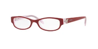 2586 Top Red/White/Pink Transparent