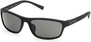 02R Soft Touch Black Front Temples W Green Plaque