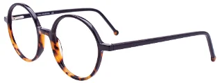 090 Black & Demi Amber/Black