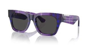 411387 Check Violet