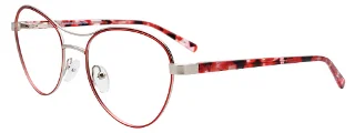 030 Satin Red & Satin Silver