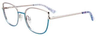 050 Shiny Blue & Silver