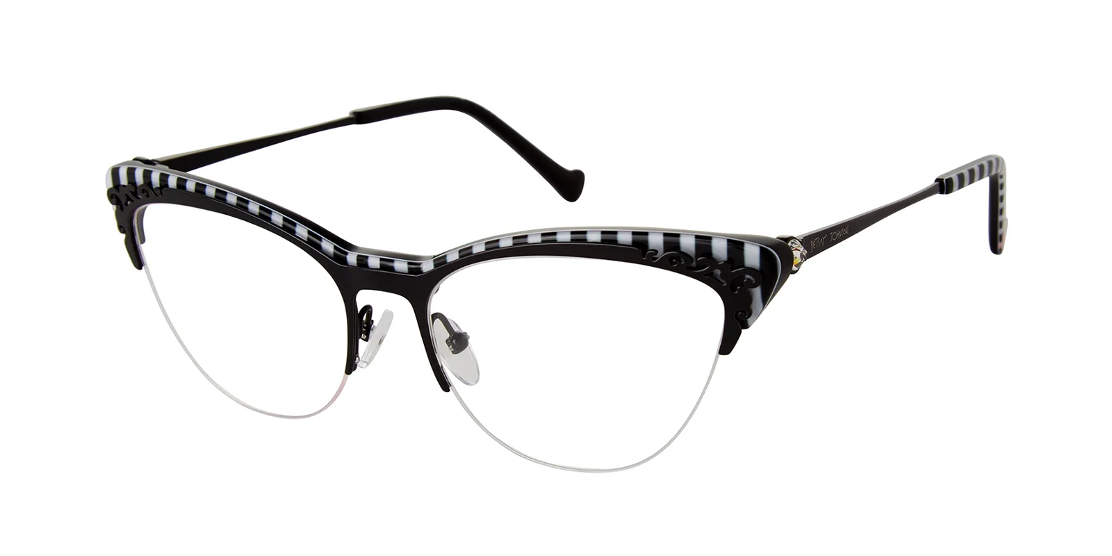 Betsey Johnson Eyeglasses STRIPE HYPE