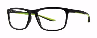 black matte/lime