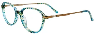 060 Teal Marbled/Satin Light Olive